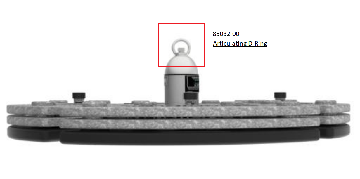 MSA 85032-00 Articulating D-Ring (used with 65640-00 or 65644-00)