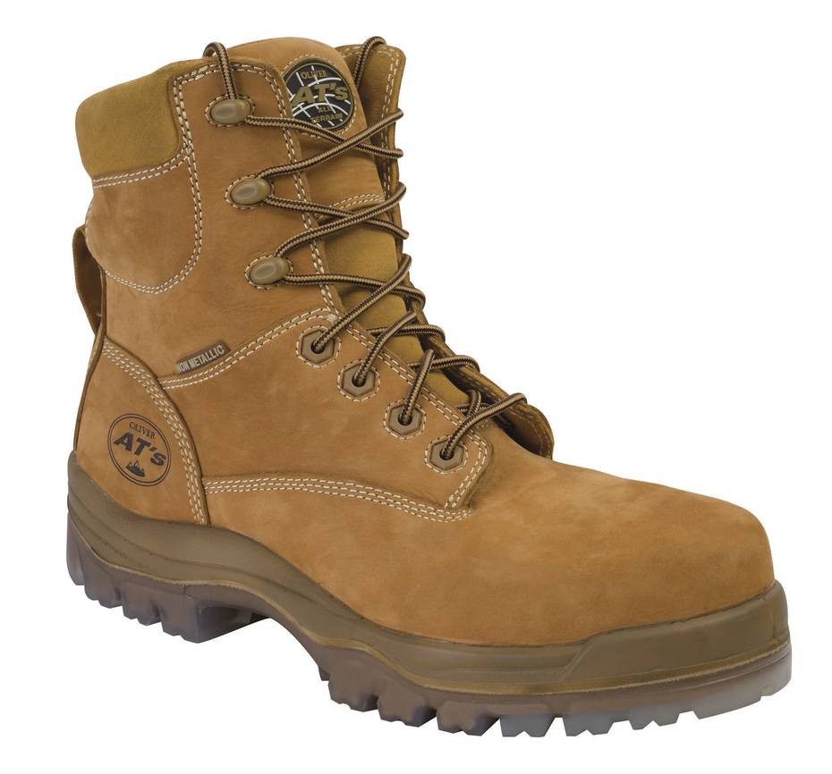 Oliver Wheat leather lace-up 6' Work Boots - Industrial Safety