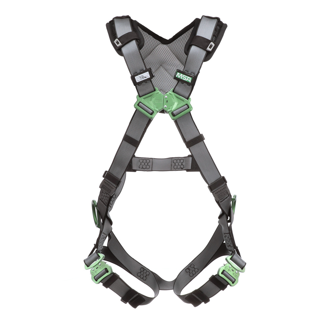 MSA V-FIT Harness Back & Hip D-Rings Quick-Connect Leg Straps