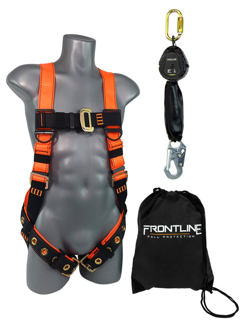 Frontline Combat Compliance Kit Harness 6' SRL and Drawstring Bag