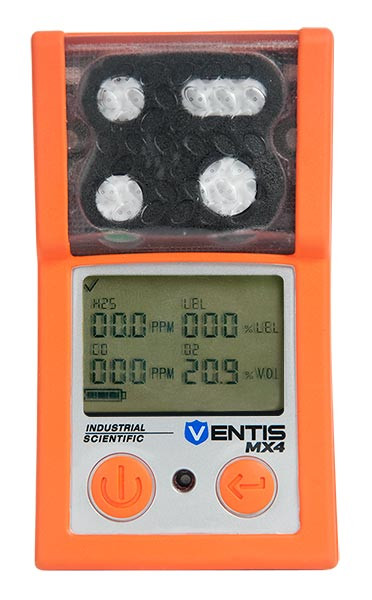 Industrial Scientific Ventis MX4 Personal Multi-Gas Monitor (LEL