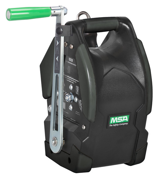 MSA 10153757 Workman 65' Galvanized Cable Winch Industrial Safety