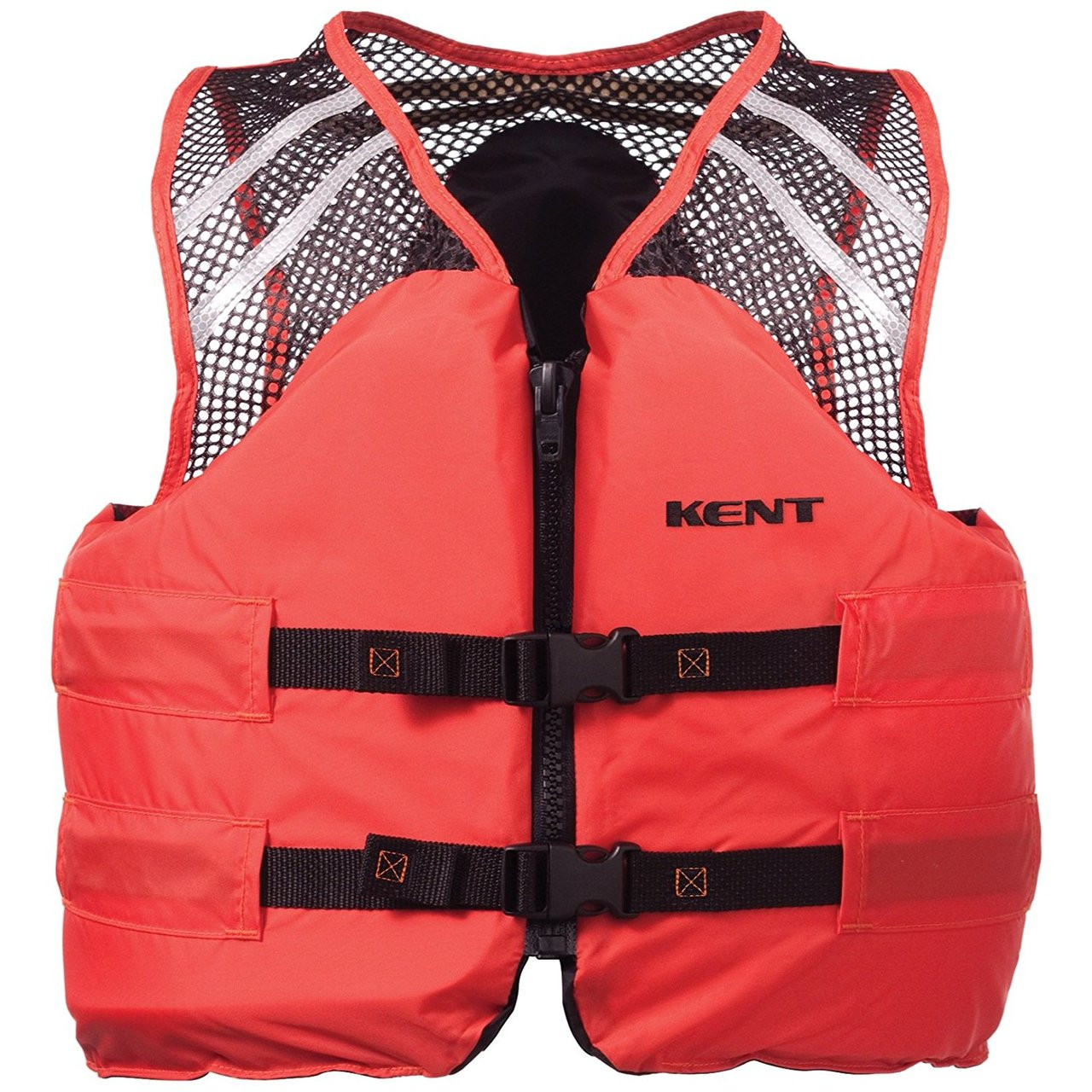 KENT® 150800-200-040-12 - Deluxe Large Orange Mesh Life Vest 