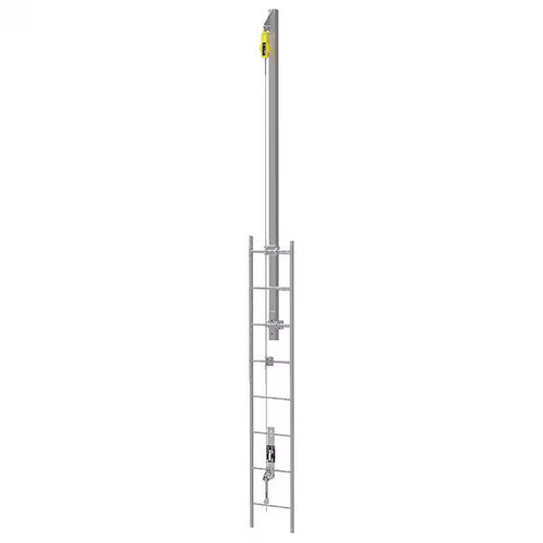 Latchways Rigid Post MSA Latchways Vertical Ladder Lifeline Kit with Extension Post ...