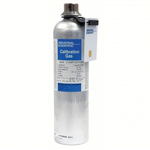 Industrial Scientific 18109191 Calibration Gas Cylinder H2S, CO