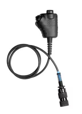 3M FL4040-02 PELTOR NATO Wired 6-Pin Small PTT Adapter