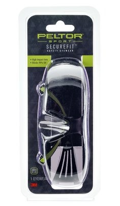 3M SF400-PC-8 Peltor Sport SecureFit Safety Eyewear Clear/AF Lens