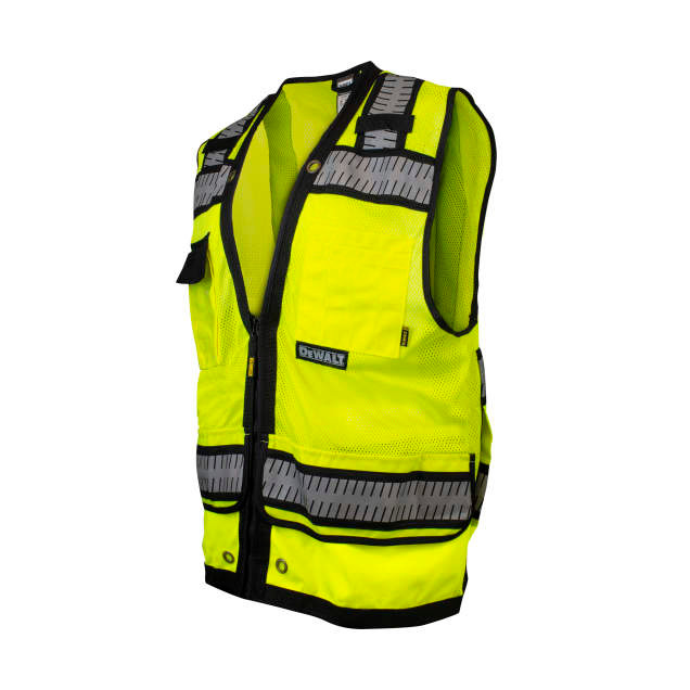 DeWalt DSV521 Class 2 Heavy Duty Surveyor Lime Safety Vest