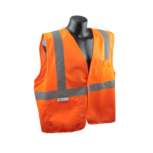 Radians SV2OS Economy Class 2 Safety Solid Orange Vest - Industrial ...