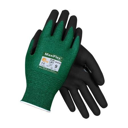 ko MaxiFlex 34-8743 Cut Resistant Glove with Nitrile Micro-Foam Grip
