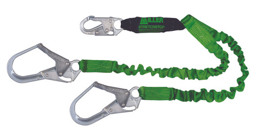 Miller 8798RSS-Z7/6FTGN Stretchstop Two Legs 6' Webbing Lanyard