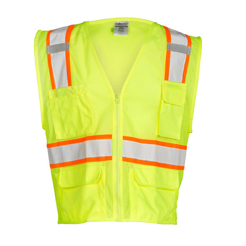 ML Kishigo 1195 All Mesh Lime Safety Vest Class 2