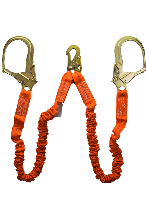 Guardian 01298 Stretch Lanyard Double Leg Steel Rebar Hook 4½' 6