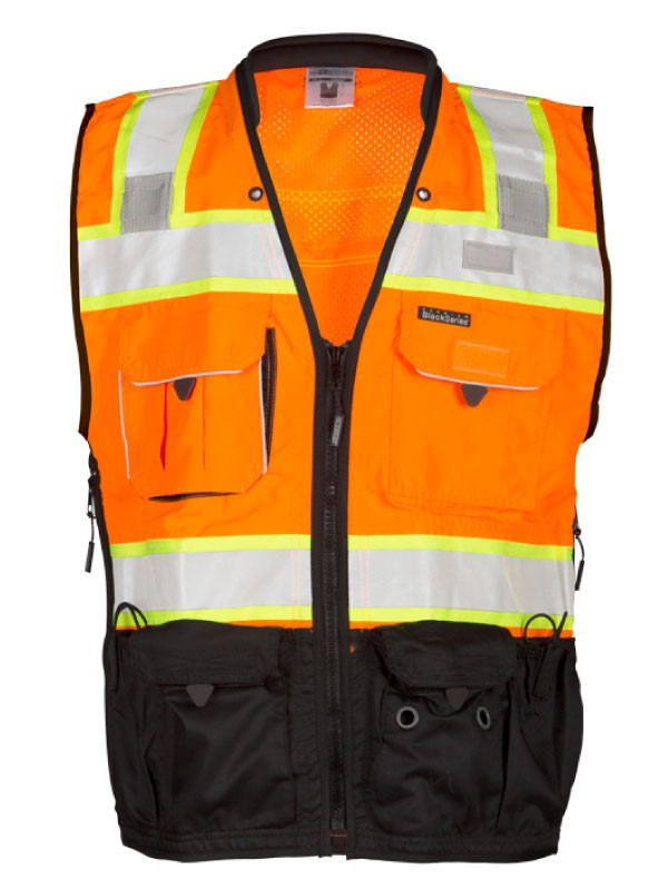 ML Kishigo S5003 Class 2 Orange Surveyors Safety Vest