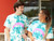 Couple in Teal Crystal Tie-Dye Tee.