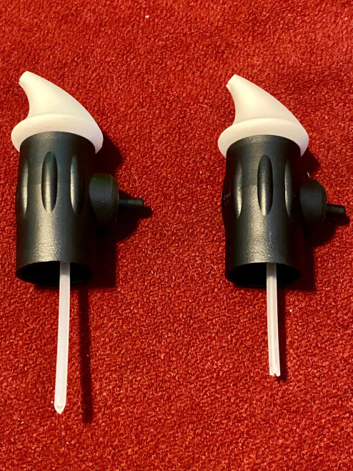 Atomizer Adapter Tops. The set includes one 5ml and one 15ml bottle top.