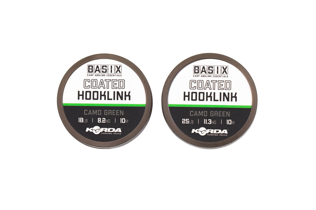 Korda Basix Coated Braided Hooklink - Hooked Tackle