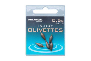 Drennan In-Line Olivettes  Hooked Tackle