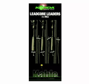 Korda Kable Leadcore Heli Leaders  Hooked Tackle