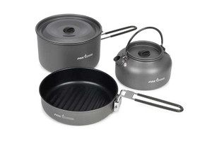 Fox  Cookware 3 piece Cook Set - Hooked Tackle