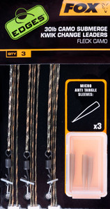 Fox Edges Submerge Camo Leader Kwik Change Kit 30lb Fox Edges Submerge Camo Leader Kwik Change Kit 30lb