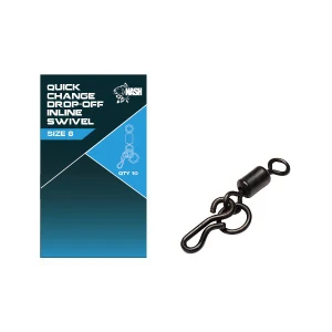 Nash QC Drop Off Inline Swivel T8116 Hooked Tackle