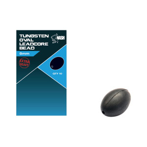Nash Tungsten Oval Leadcore Bead T8712 Hooked Tackle