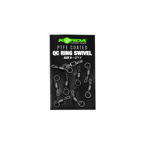 Korda PTFE QC Ring Swivels - Size 11 KMW003 Hooked Tackle