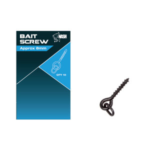 Nash Metal 8mm Bait Screws T8050 Hooked Tackle