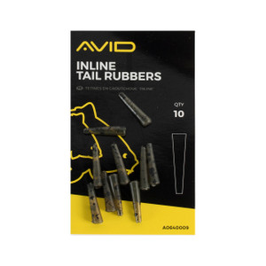 Avid Carp Inline Tail Rubbers A0640009 Hooked Tackle