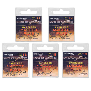 Drennan Acolyte Maggot Plus - Barbless  Hooked Tackle