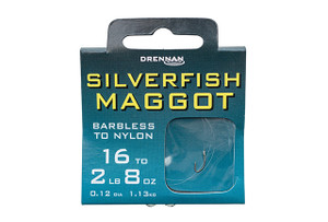 Drennan Hooks to Nylon Silverfish Maggot  Hooked Tackle