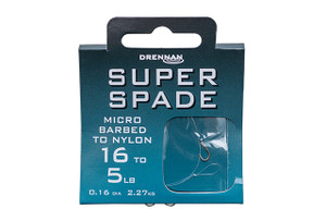 Drennan Hooks to Nylon- Super Spade  Hooked Tackle