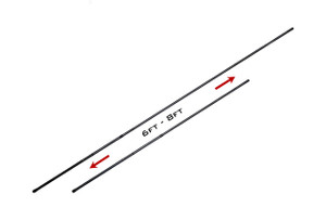 ESP Onyx 6-8' Twistlock Landing Net Handle REL002 Hooked Tackle