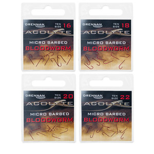 Drennan Acolyte Bloodworm Hooks - Micro Barbed- Hooked Tackle