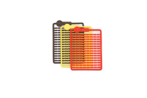  Guru Micro Hair Stops - Red,Brown & Yellow 