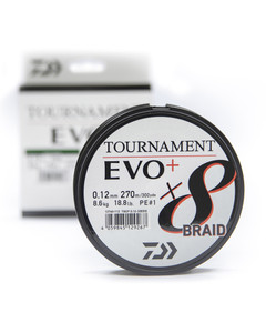 Daiwa Tournament X8 Evo Braid  Hooked Tackle