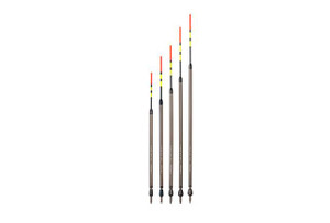 Drennan International Drennan Visi Wag 2, fishing float set with six different sizes of floats with colored tips for fishing.