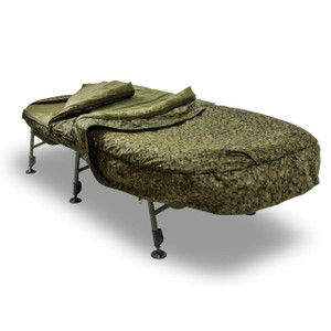 Solar SP C-Tech Memory Foam Sleep System MKII Wide with the duvet folded open