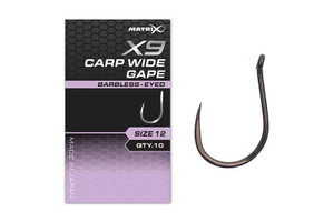 Fox Matrix Matrix X9 Carp Wide Gape Hooks 