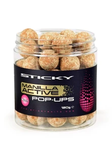 Sticky Baits Manilla Active 16mm Pop-ups MAP16 Hooked Tackle