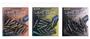 ESP Loaded Lead Clip Uni-Link Swivels  Hooked Tackle