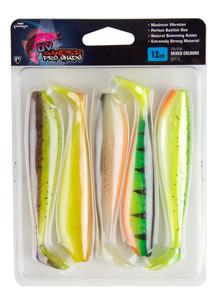 Fox Rage UV Zander Pro Shads Mixed Colours  Hooked Tackle