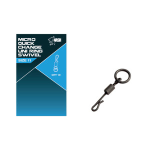 Nash Quick Change Uni Ring Swivel - Hooked Tackle