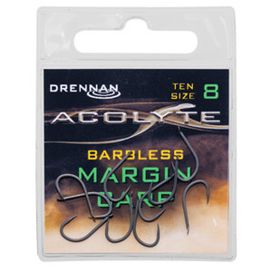 Drennan Acolyte Margin Carp Hooks - Barbless  Hooked Tackle