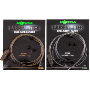 Korda Dark Matter 1m Heli Safe Leaders  Hooked Tackle