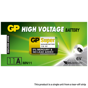 GP 11A Batteries - 1 Pack - Hooked Tackle