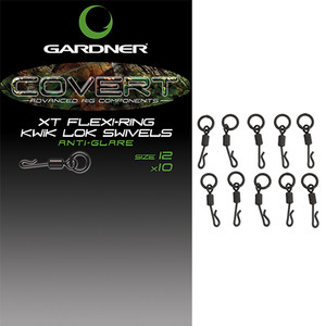 Gardner XT Flexi-Ring Kwik Lok Swivels FRQXT Hooked Tackle