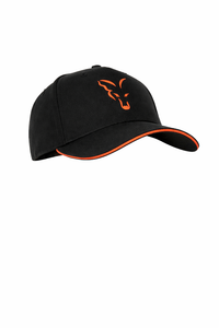 Fox Collection Baseball Cap Black & Orange