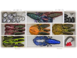 Westin CreCraw Loaded Lure Box - 44pcs P280-023-282 Hooked Tackle